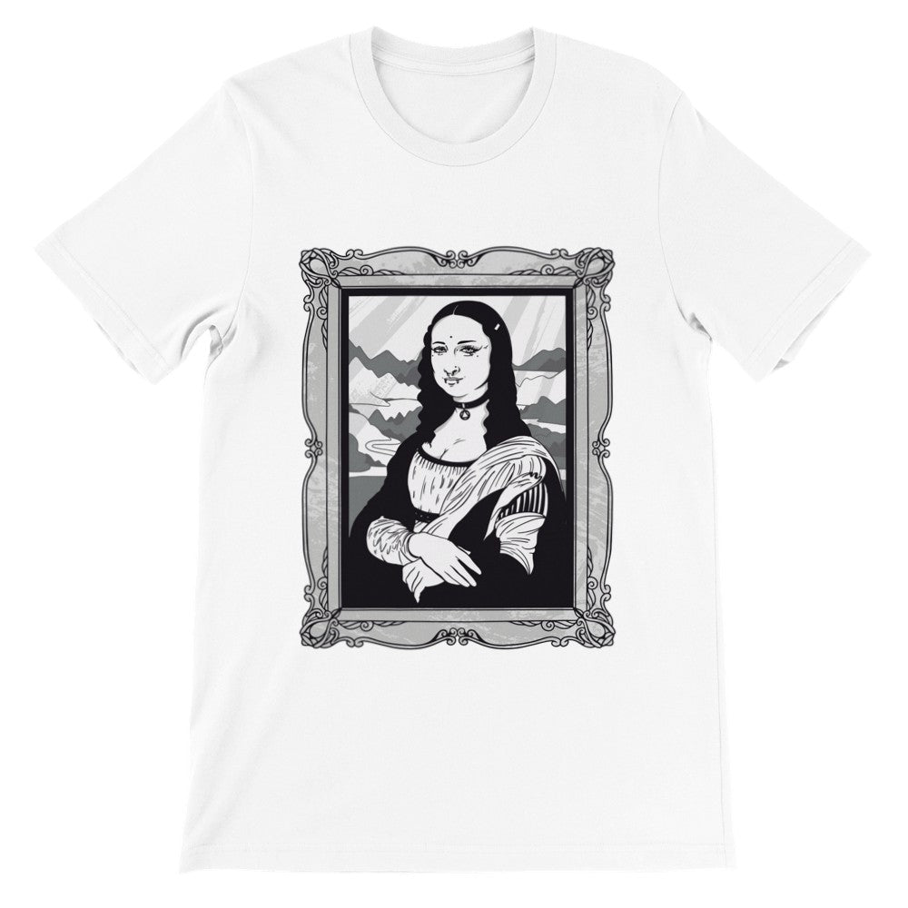 Quote T-shirt - Funny Designs Artwork - Mona Lisa Vamp Premium Unisex T-shirt