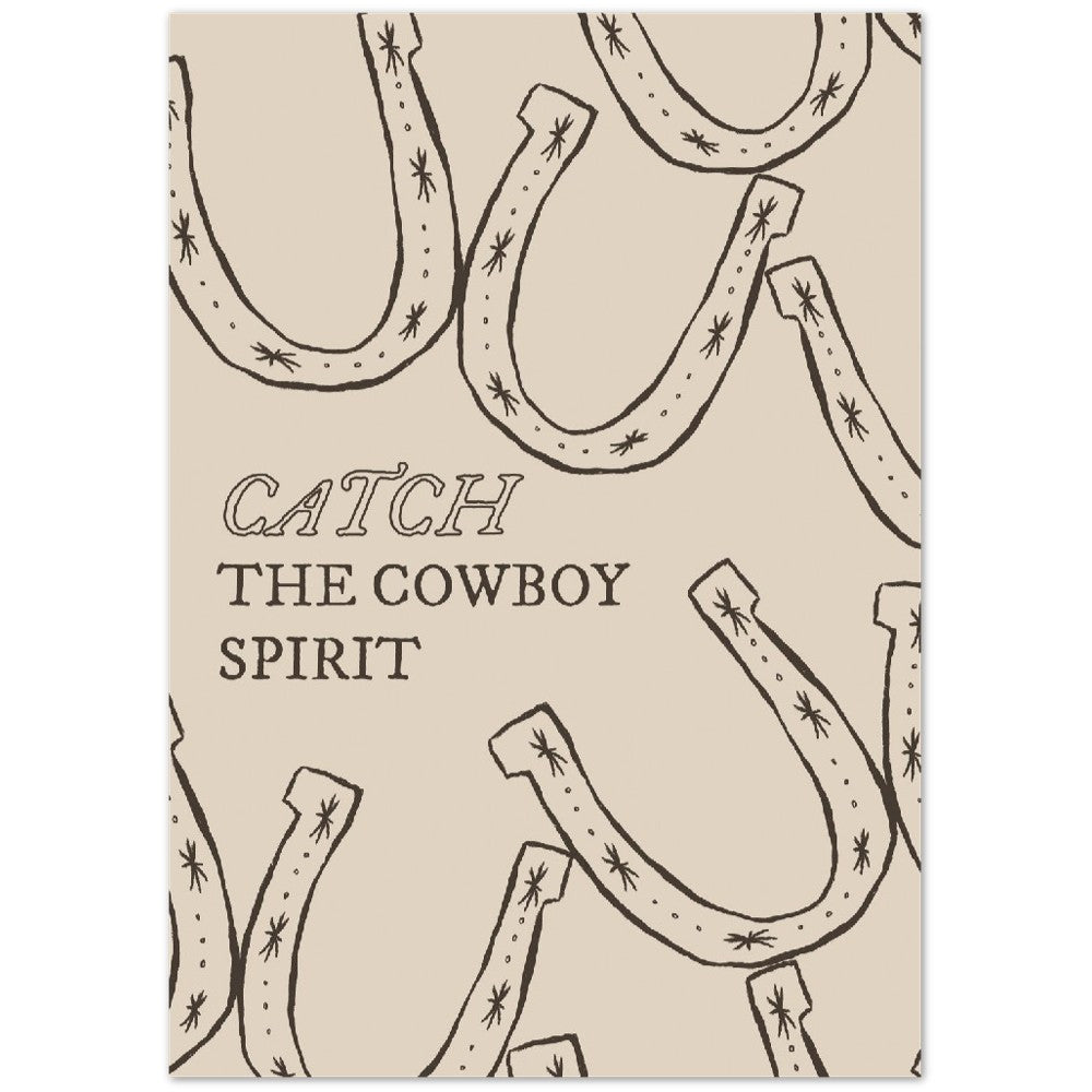 Poster - Retro Americana - Catch The Cowboy Spirit