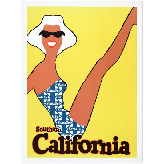 Poster – Southern California Girl in Santa Fe in Swimsuit (1963) Hochwertiges Posterpapier, matt