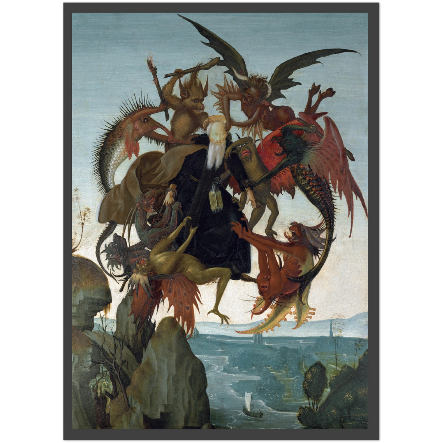 Plakat - Michelangelo Buonarroti's The Torment of Saint Anthony - Premium Mat Plakat Papir