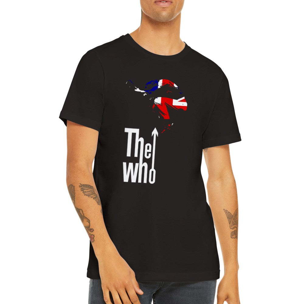 Musik T-Shirt - The Who Artwork - British Rocks Art Premium Unisex T-Shirt 