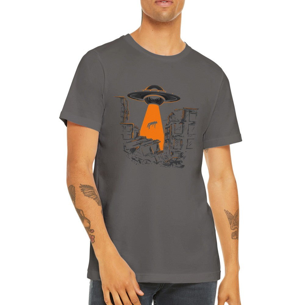 Lustige T-Shirts - UFO holt mich hier raus - Premium Unisex T-Shirt 