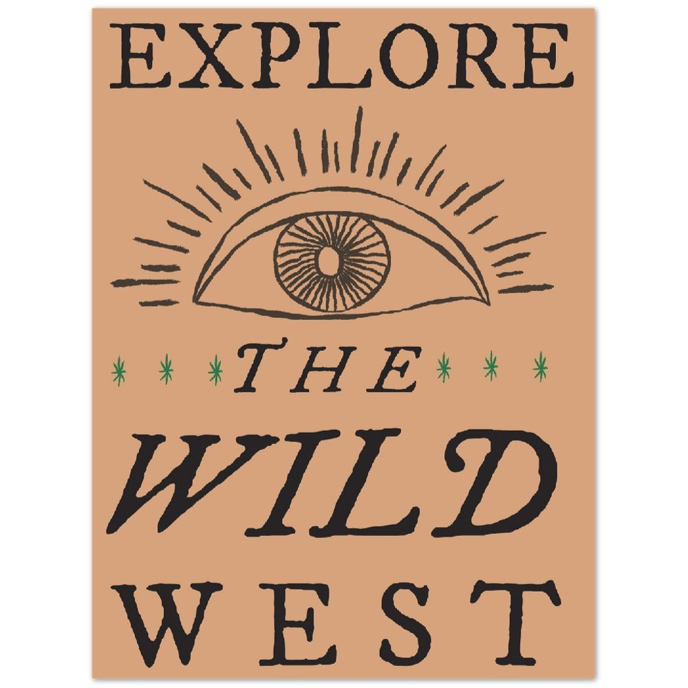 Plakat - Retro Americana - Explore The Wild West