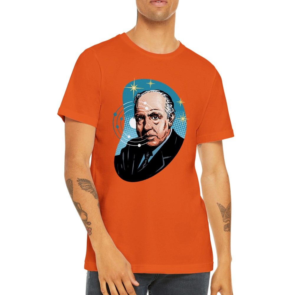 Celeb T-shirts - Niels Bohr Artwork - Premium Unisex T-shirt