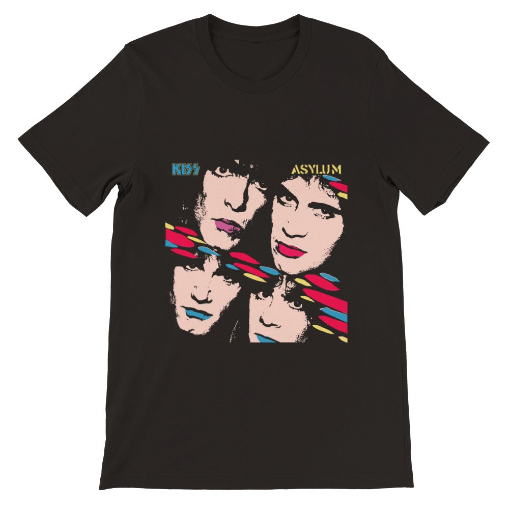 Musik T-shirt - Kiss Artwork - Kiss Asylum Cover Art Premium Unisex T-shirt