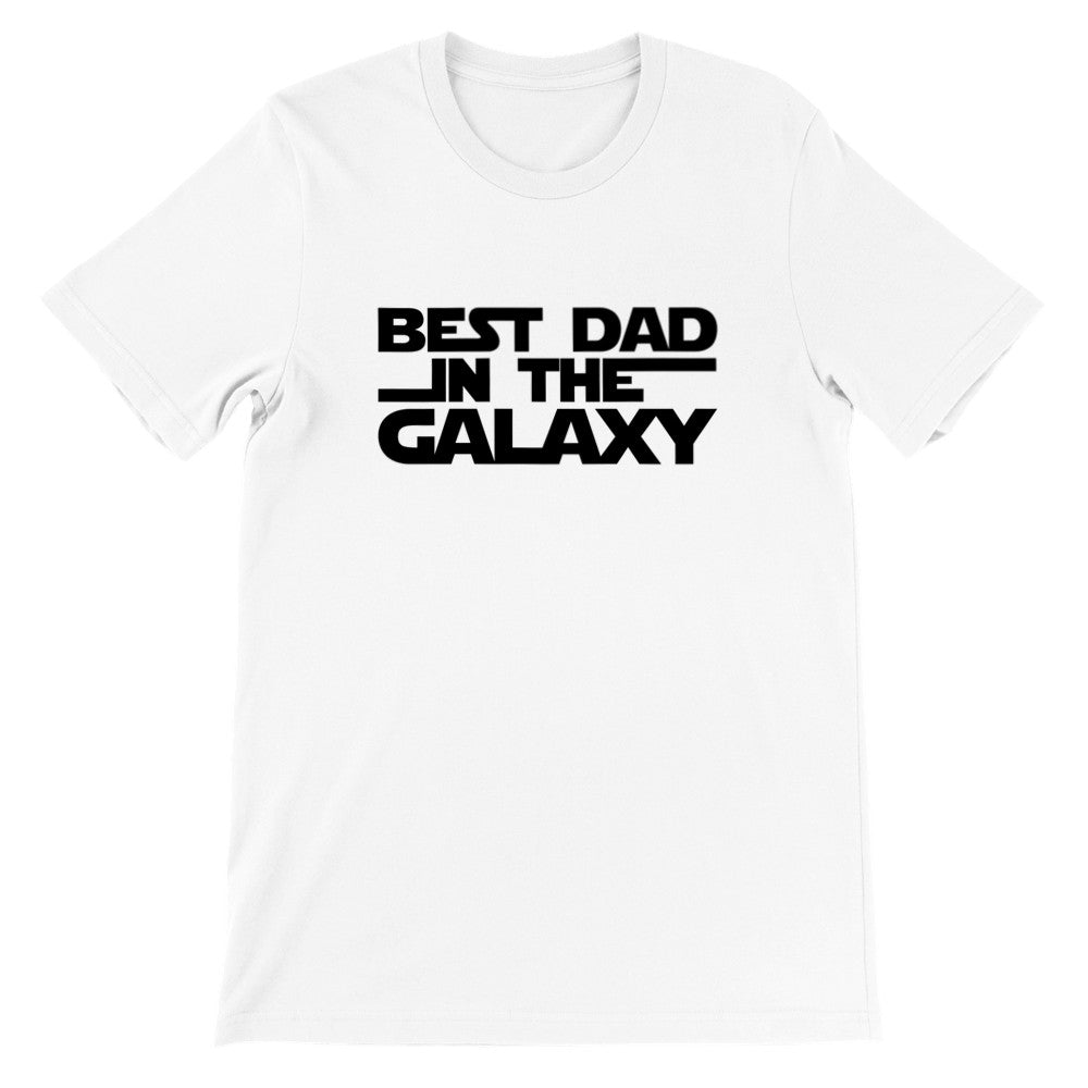 Papa-T-Shirts – Bester Papa im Galaxy-Text – Premium-Unisex-T-Shirt