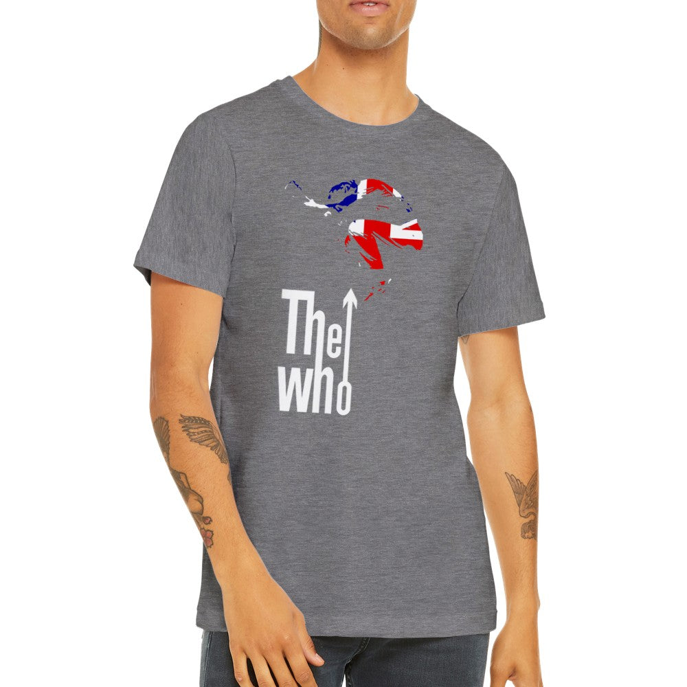 Music T-shirt - The Who Artwork - Britian Rocks Art Premium Unisex T-shirt