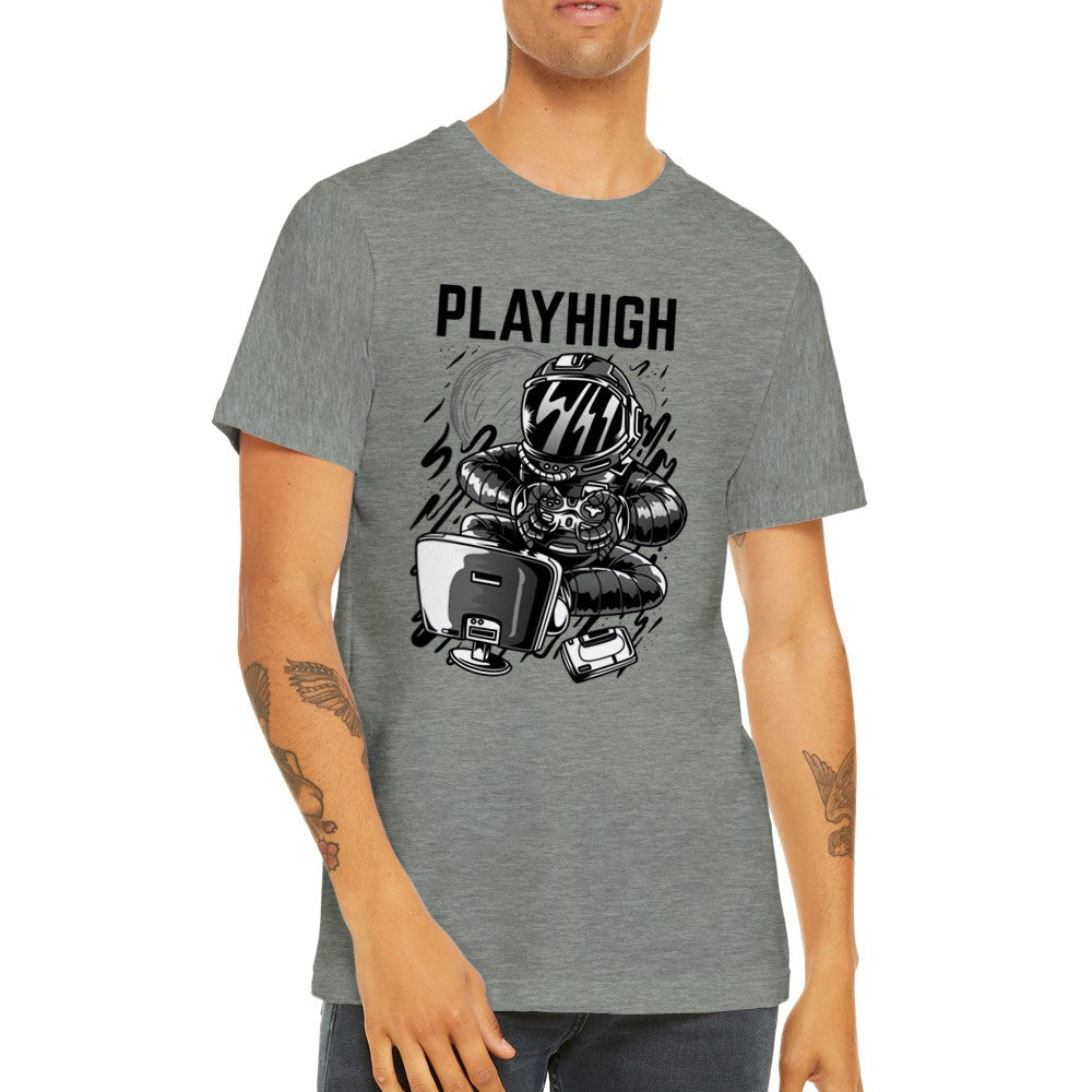 Gaming T-shirt - Play High Premium Unisex T-shirt