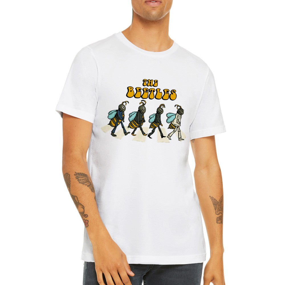 Musik T-shirt - Sjove Designs Artwork - The Beetles Premium Unisex T-shirt