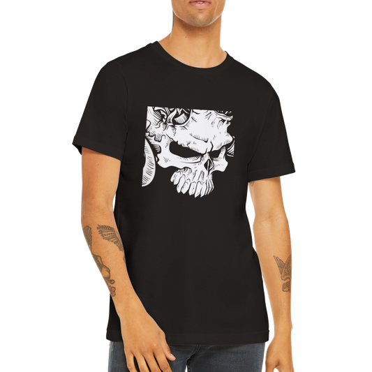 Artwork T-shirts - Badass Mad Skull Artwork Premium Unisex T-shirt