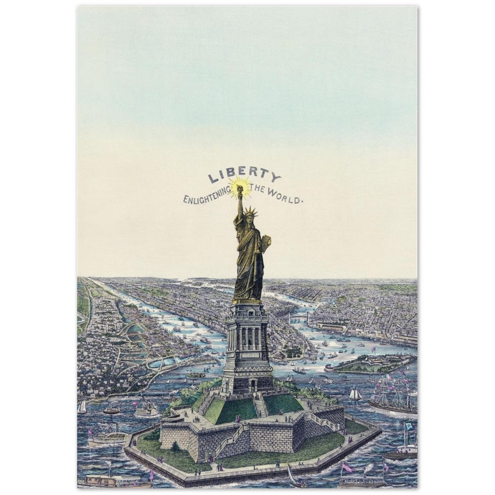 Poster The Great Bartholdi Statue, Liberty Enlightening the World Classic Matte Paper