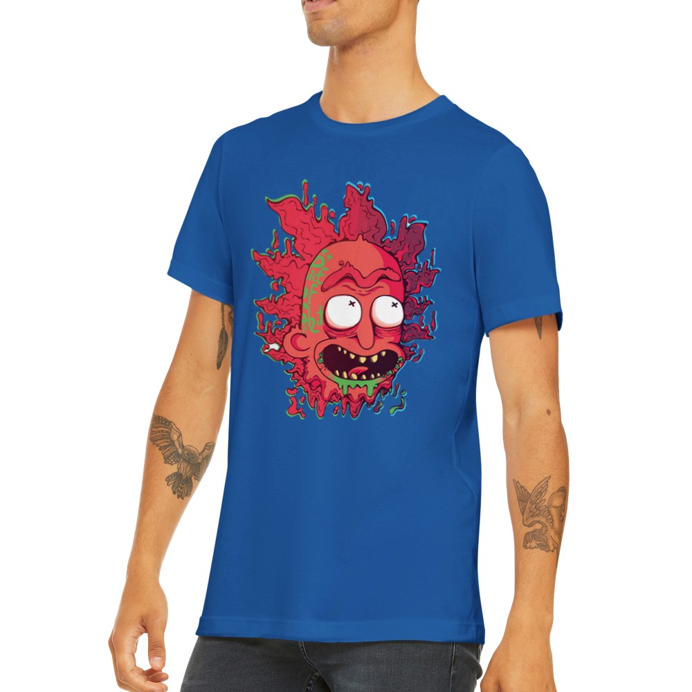 T-Shirt - Rick Artwork - Crazy Rick Stück Premium Unisex T-Shirt