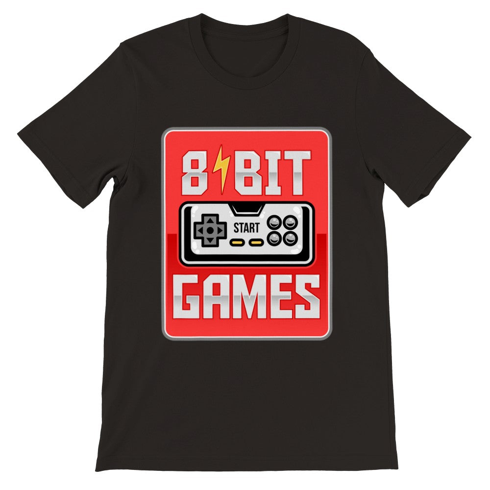 Gaming T-shirts - 8 Bit Games Retro Artwork - Premium Unisex T-shirt
