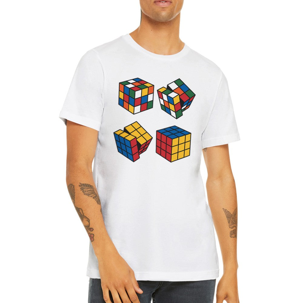 Fun T-Shirts - Rubik's Cube How To Premium Unisex T-shirt