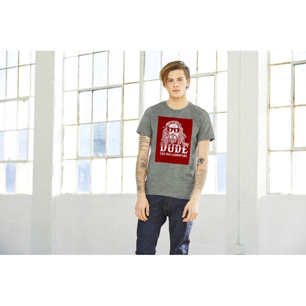 T-shirt - Lebowski Artwork - The Dude Red - Premium Unisex T-shirt