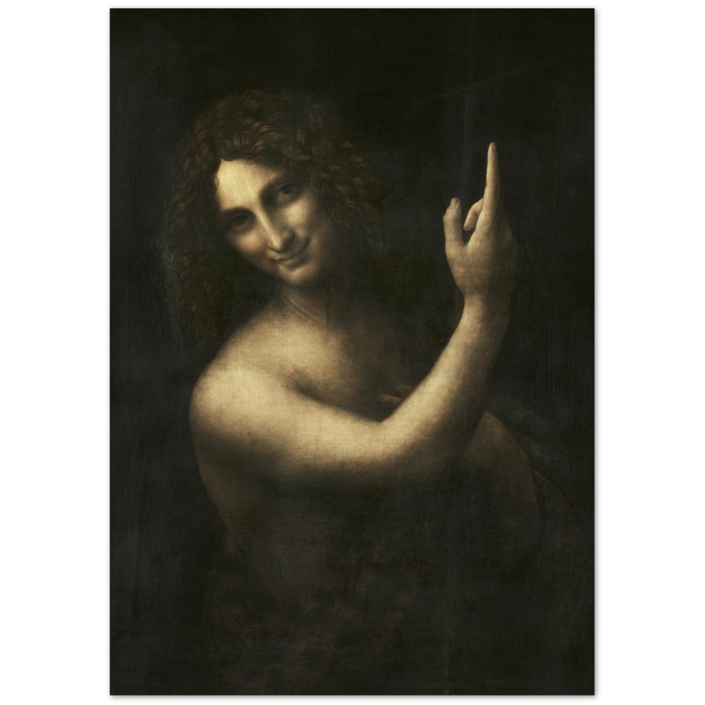 Poster Leonardo da Vinci - Saint John the Baptist - Classic Mat Museum's Poster Paper