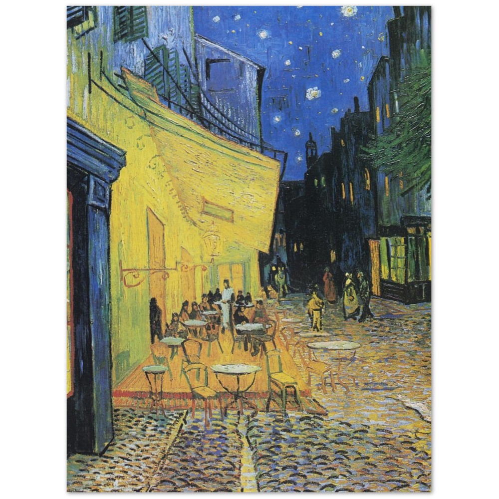 Plakat Vincent van Gogh's Café Terrace at Night (1888) berømt maleri