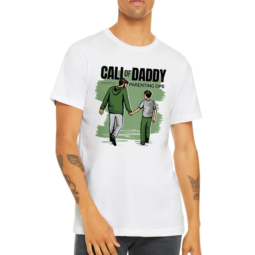 Quote T-shirt - For Dad - Call Of Daddy Gaming Premium Unisex T-shirt