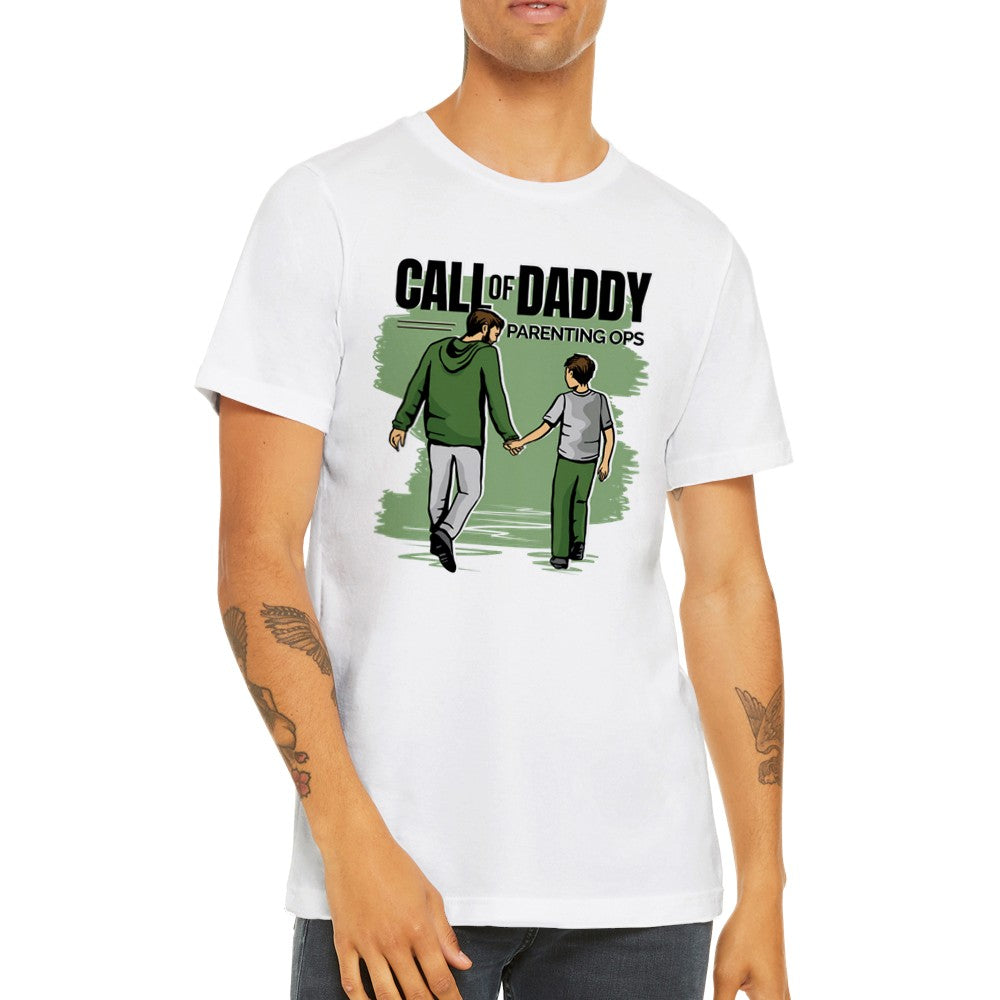 Citat T-shirt - Til Far - Call Of Daddy Gaming Premium Unisex T-shirt