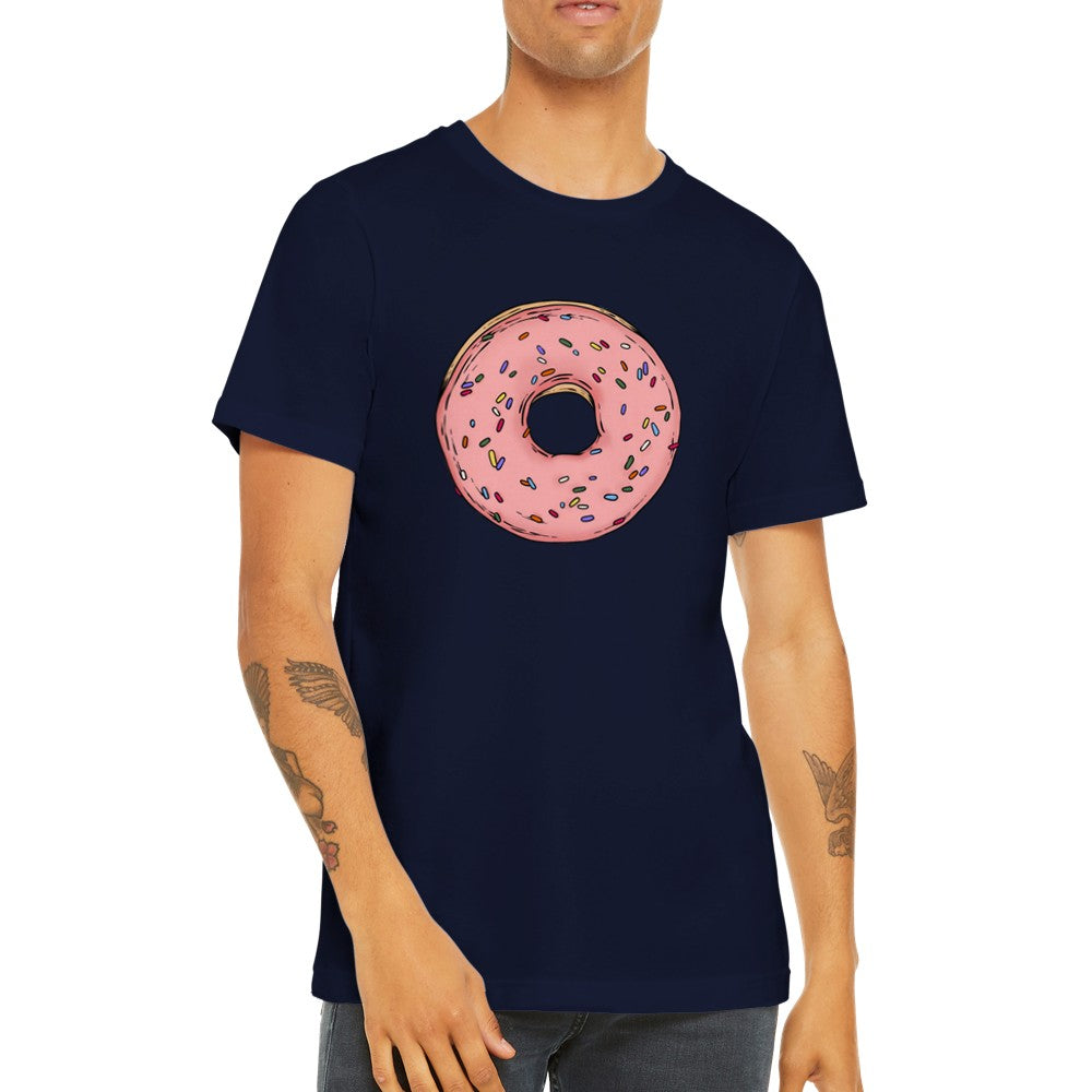 Lustiges T-Shirt - Donut Cartoon Design Premium Unisex T-Shirt