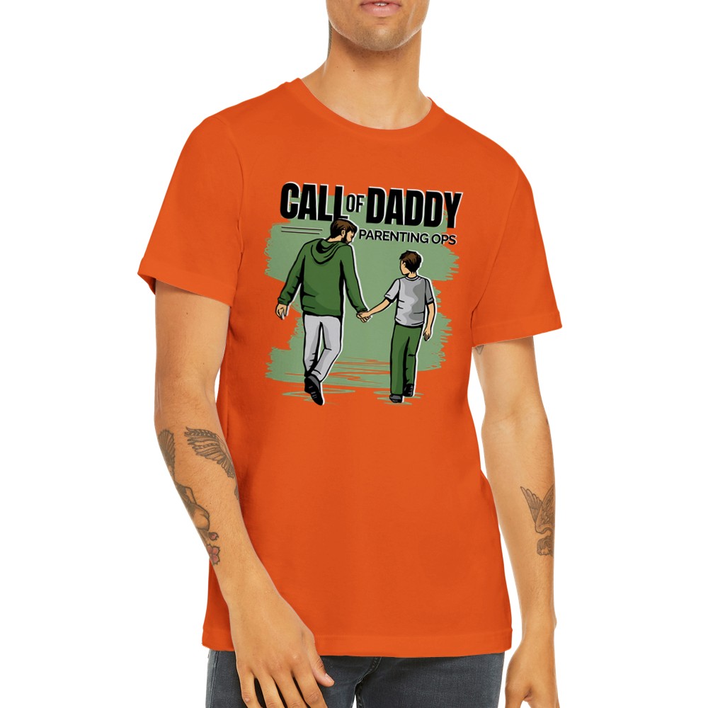 Citat T-shirt - Til Far - Call Of Daddy Gaming Premium Unisex T-shirt