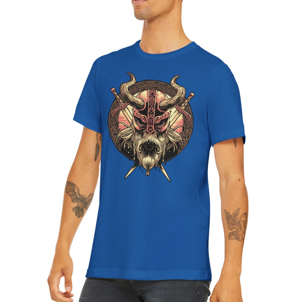 Quote T-Shirts - Vikings Shield Artwork Premium Unisex T-shirt