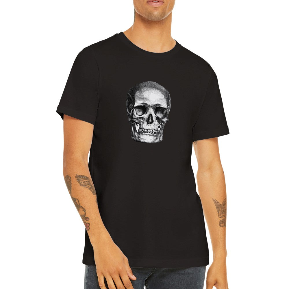 Quote T-Shirts - Artwork - Old School Skull - Premium Unisex T-shirt