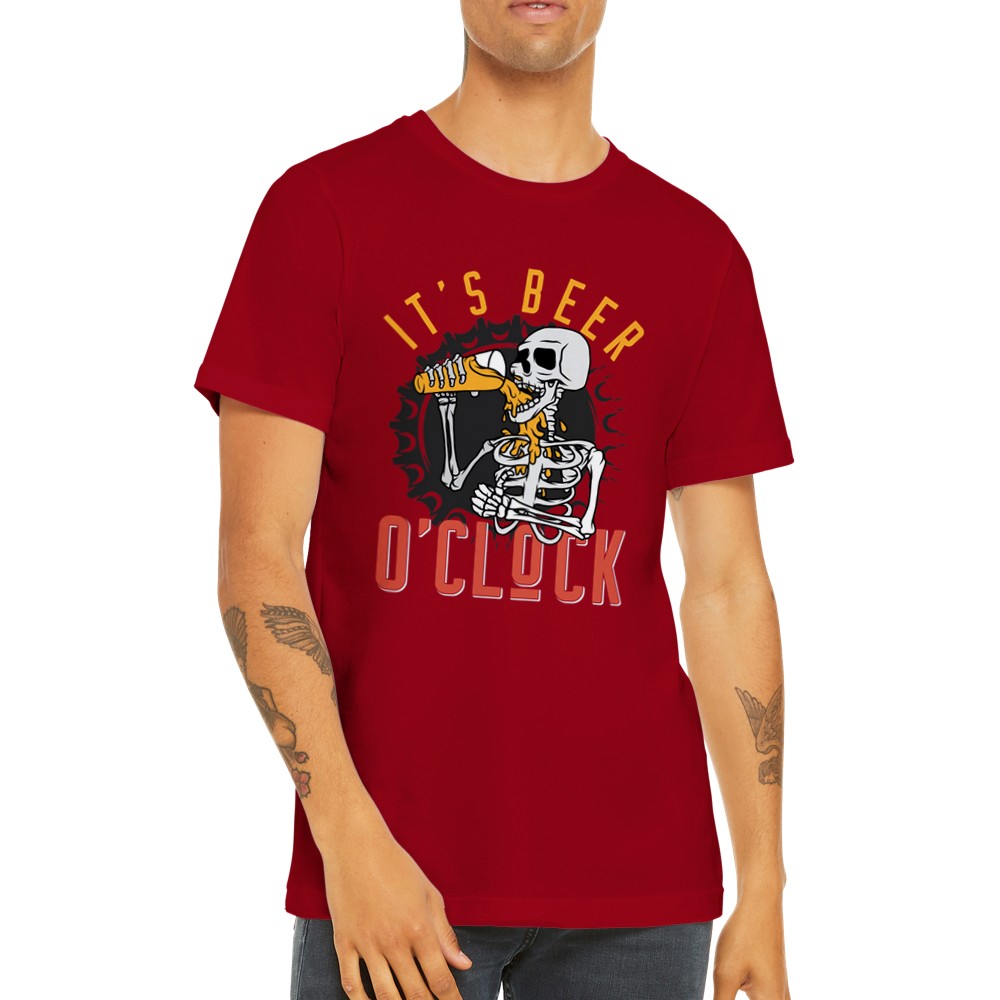 Sjove T-shirts - Øl - Its Beer Oclock - Premium Unisex T-shirt