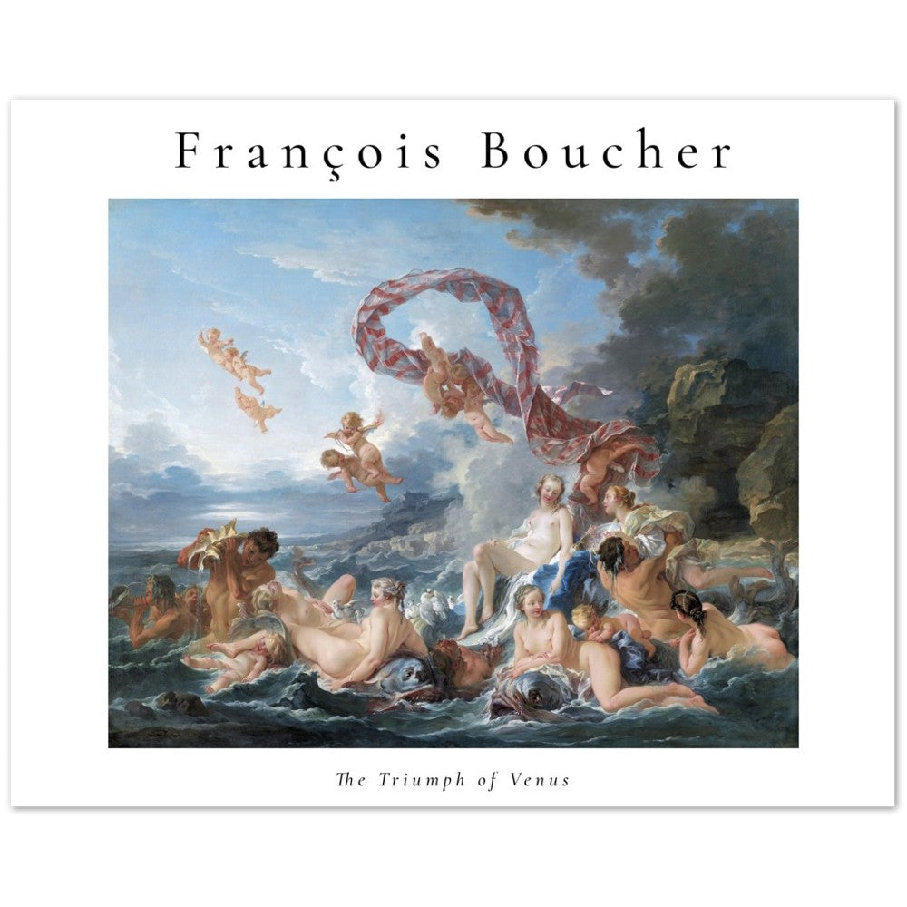 Plakat - Francois Boucher - The Triumph of Venus - Rococo Illustration