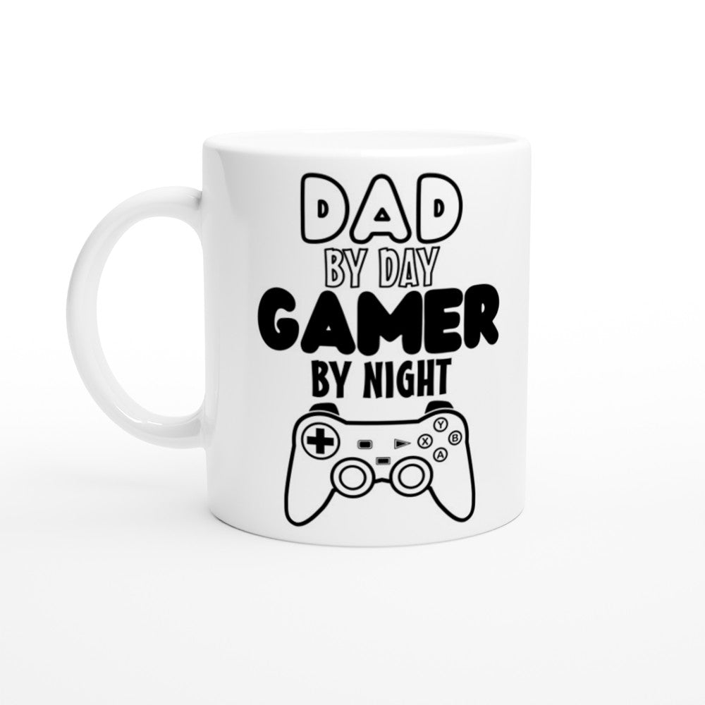 Tasse – Vater – Papa bei Tag Gamer bei Nacht