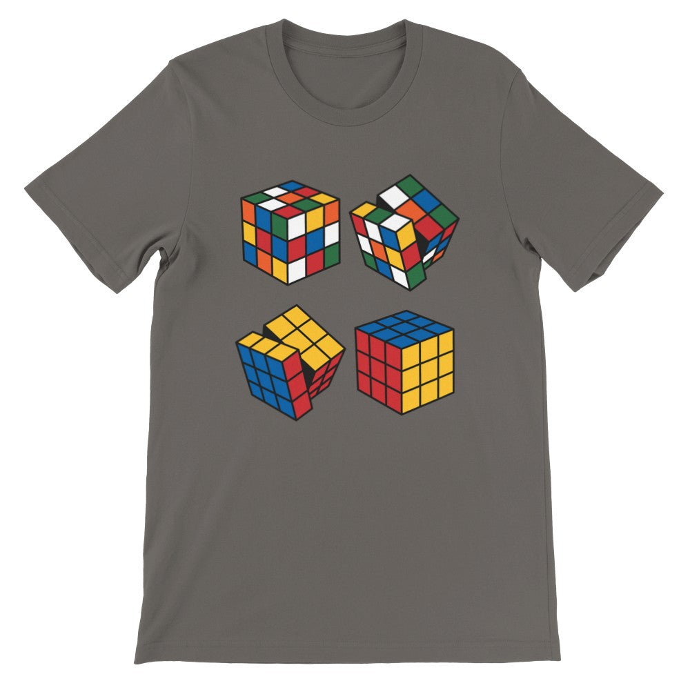 Fun T-Shirts - Rubik's Cube How To Premium Unisex T-shirt