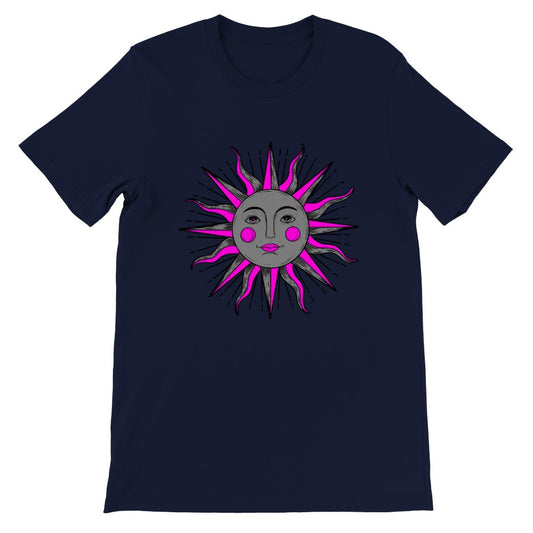 Artwork T-shirt - Pink Eyed Sun - Premium Unisex Crewneck T-shirt