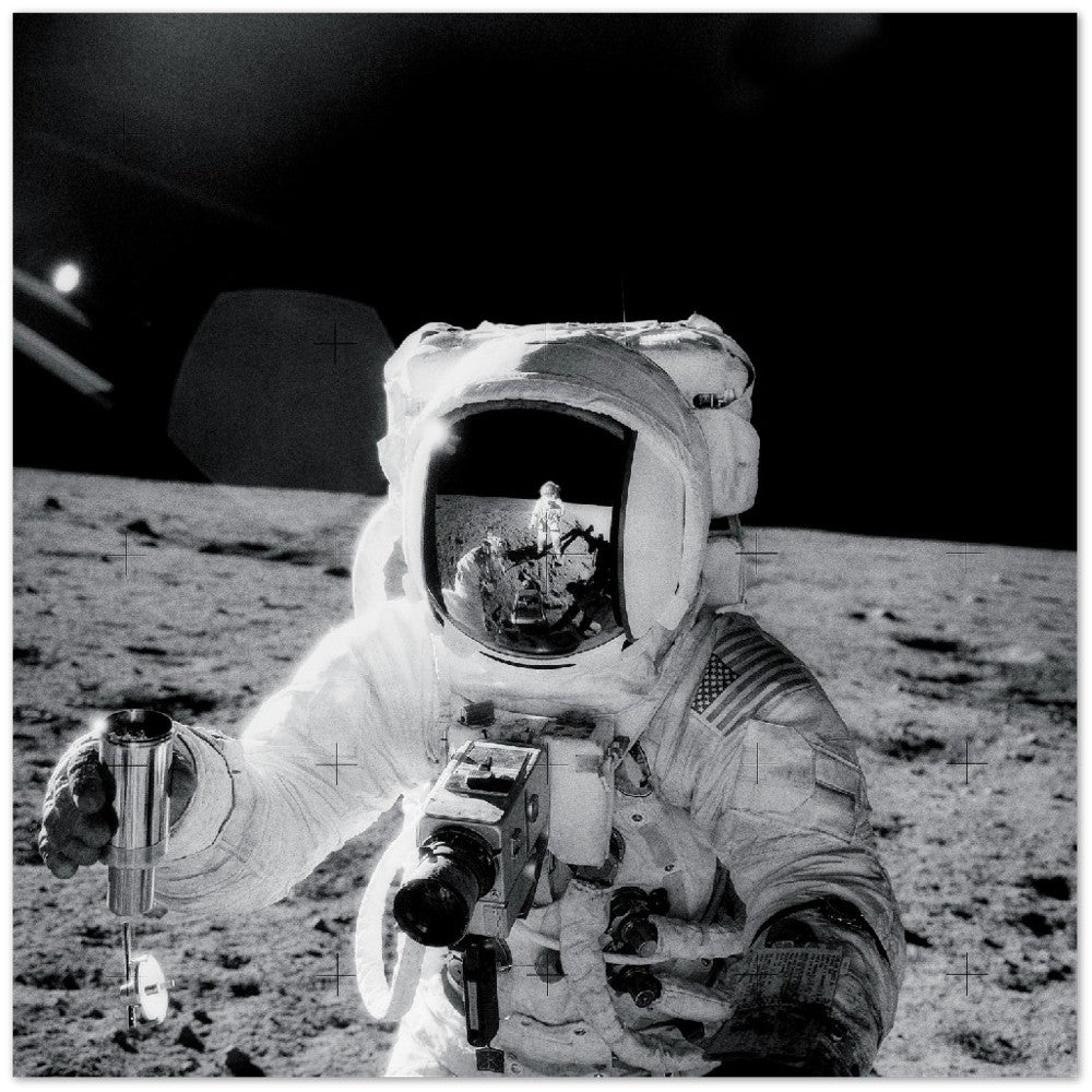 NASA-Poster – Astronaut Alan Bean – Premium-Posterpapier, matt