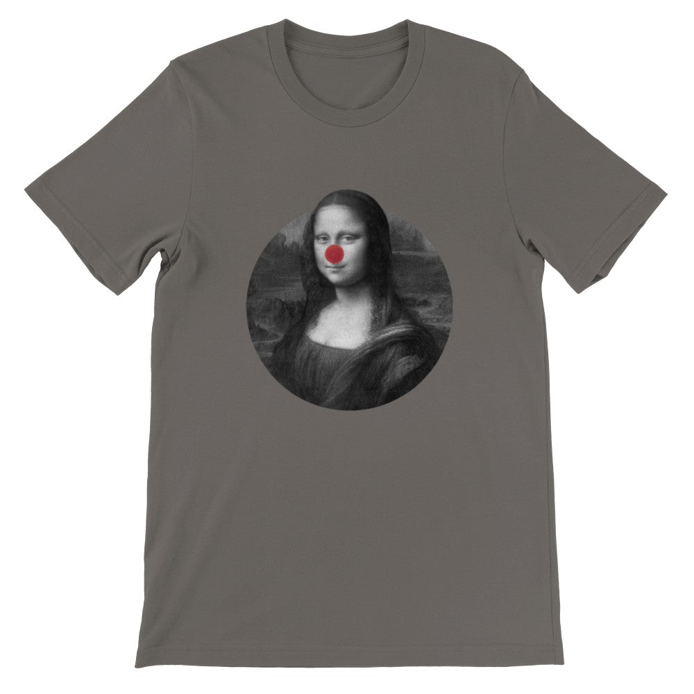 Artwork T-shirt - Mona Lisa Red Nose Artwork -Premium Unisex T-shirt