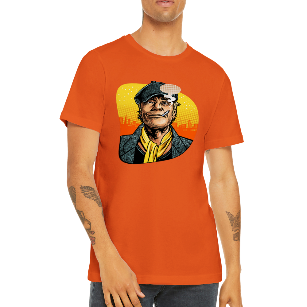 Celeb T-shirts - Kim Larsen Artwork - Orange Premium Unisex T-shirt