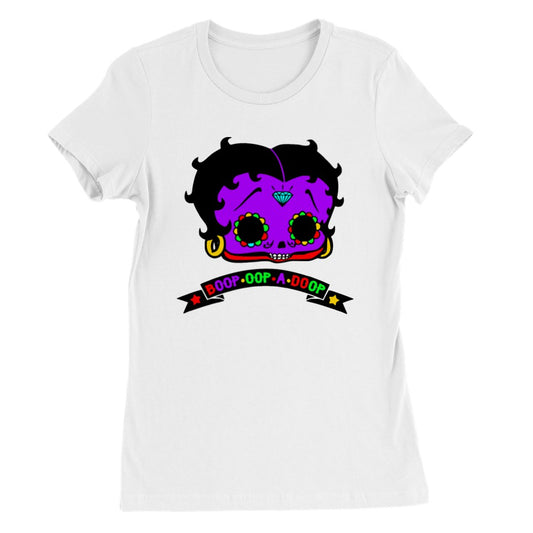 T-shirt - Betty Boop Zombie Not So Pretty Anymore Artwork - Premium Kvinde T-shirt