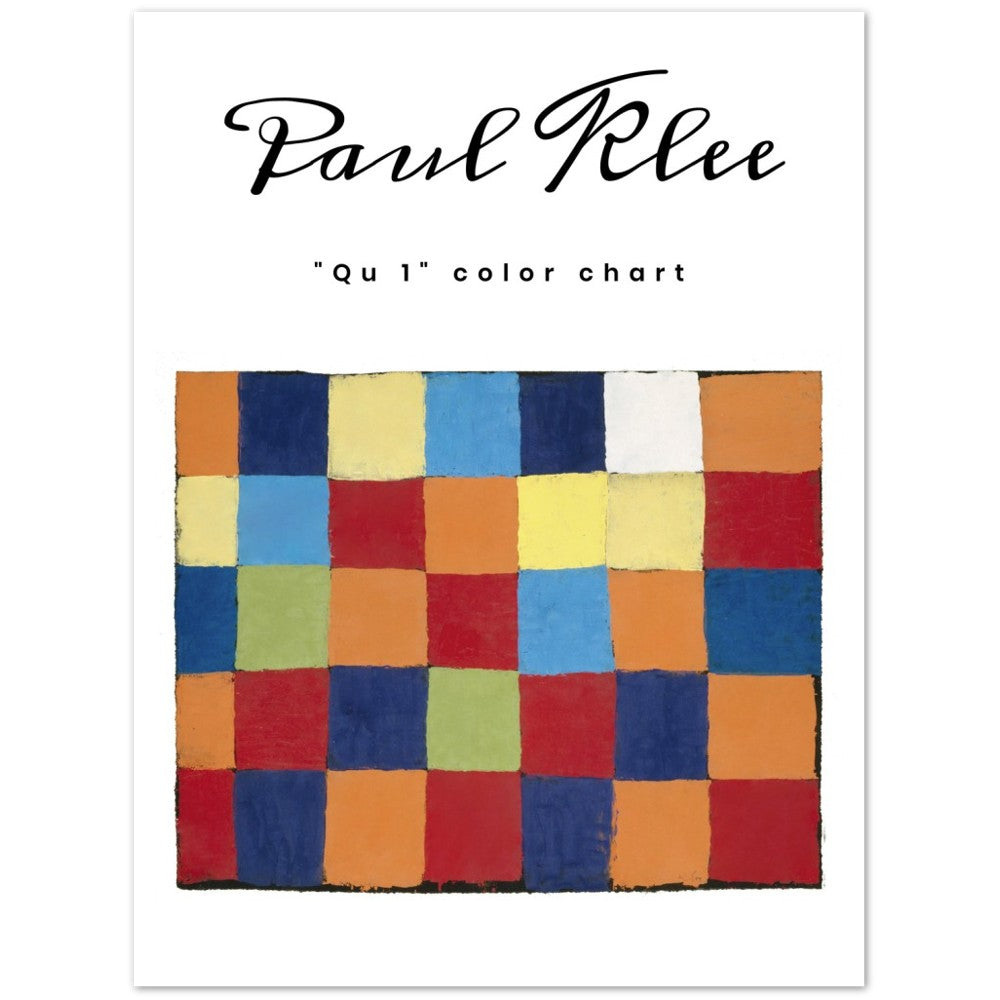 Plakat - Paul Klee "Qu 1" (1930) - Original fra the Kunstmuseum Basel Museum