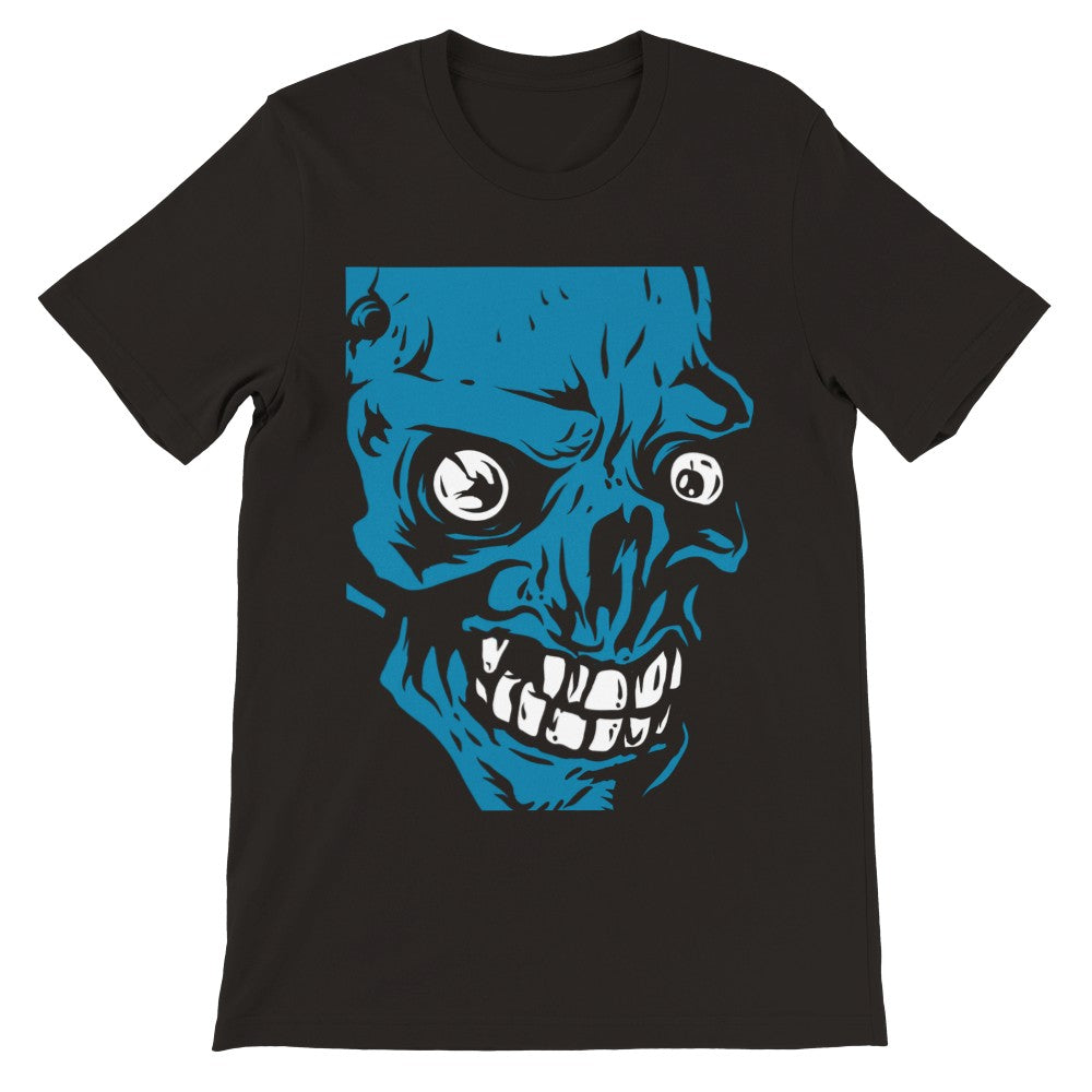 Artwork T-Shirts - Scary Eyes Skull Artwork - Premium Unisex T-shirt