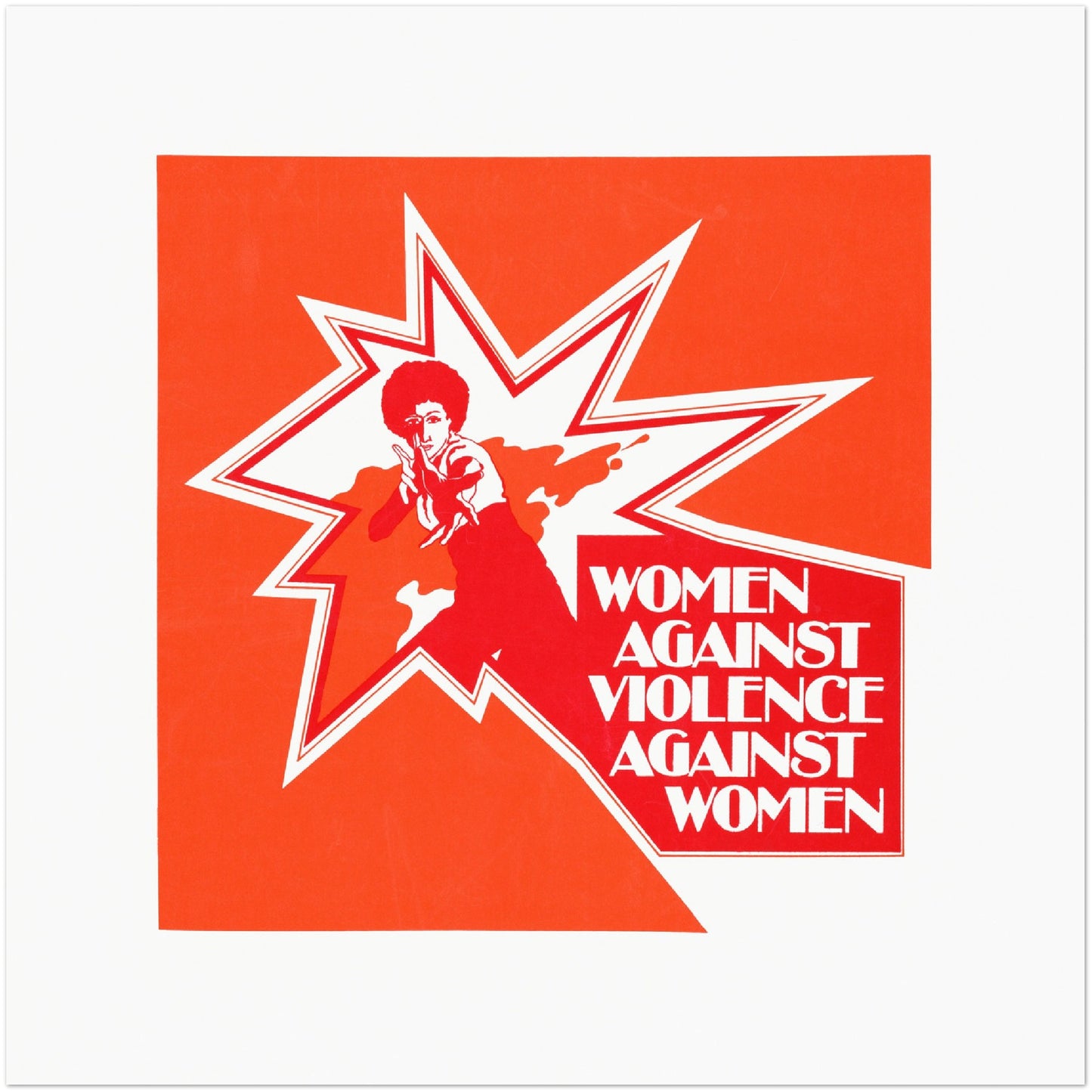 Plakat - Women against violence against women (1975) Premium Mat Plakat Papir
