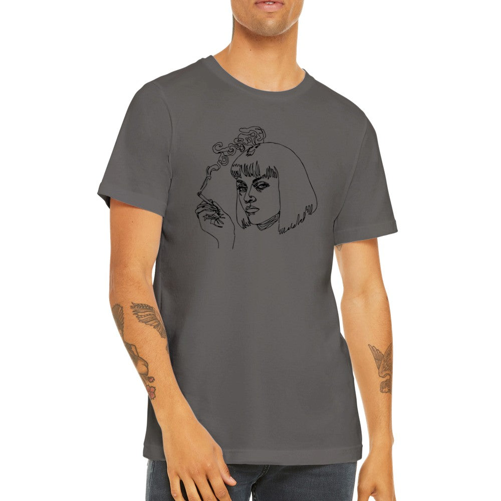 T-shirt - Fiction Artwork - Mia Drawing Premium Unisex T-shirt