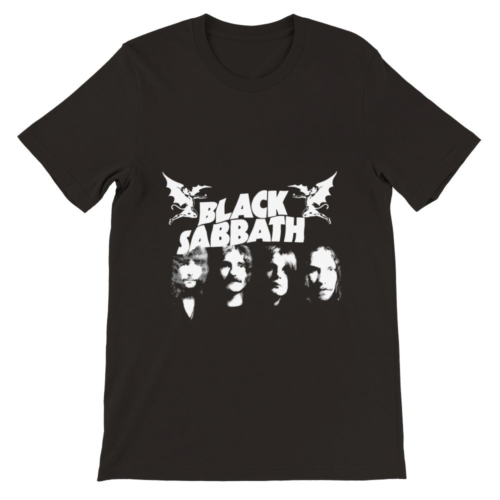 Musik T-shirt - Black Sabbath Artwork - Old School style Premium Unisex T-shirt