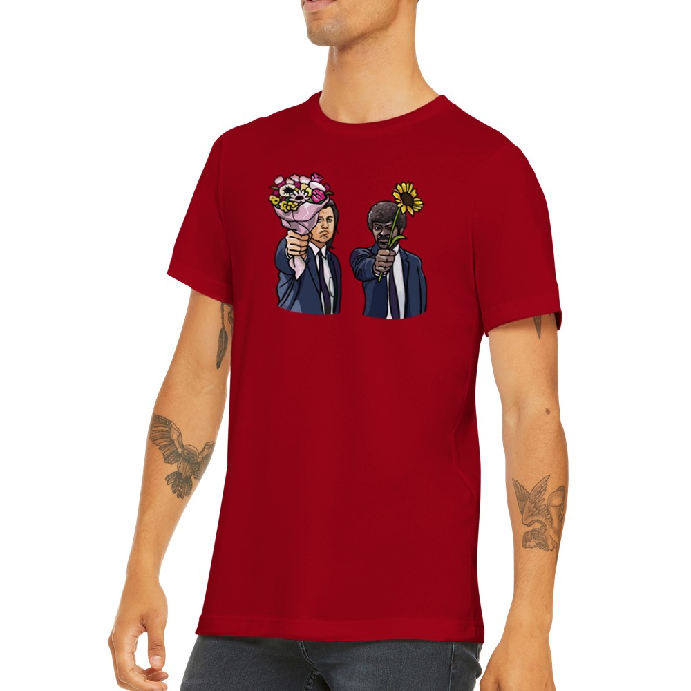 T-Shirt - Fiktions-Grafik - Blumen-Liebes-erstklassiges Unisex-T-Shirt