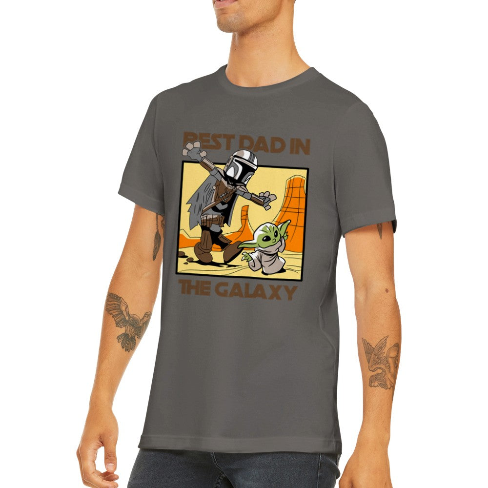 T-Shirt - Lustige Designs - Bester Vater im Galaxy Premium Unisex T-Shirt 