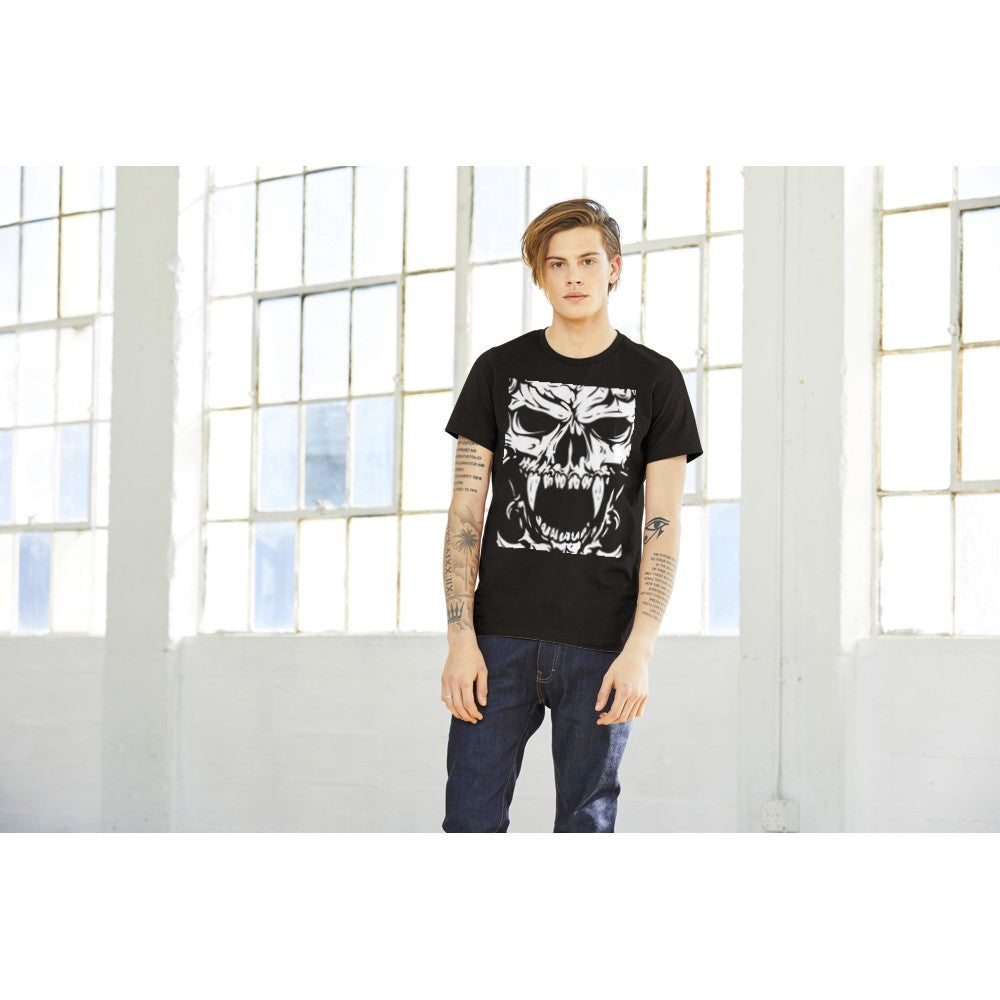 Artwork T-shirts - Evil Deamon Skull - Premium Unisex T-shirt