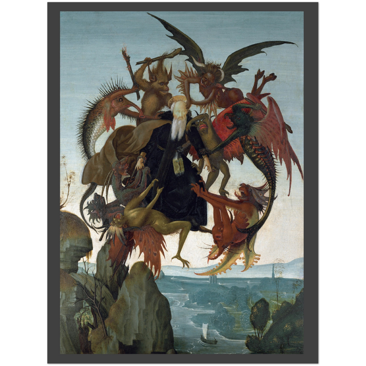 Plakat - Michelangelo Buonarroti's The Torment of Saint Anthony - Premium Mat Plakat Papir