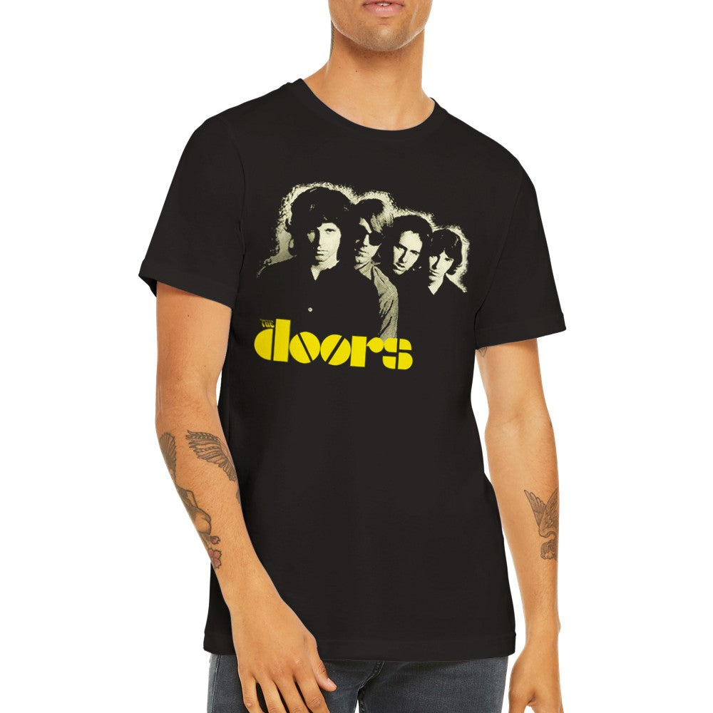 Musik T-shirt - The Doors Artwork - Classic Art Premium Unisex T-shirt