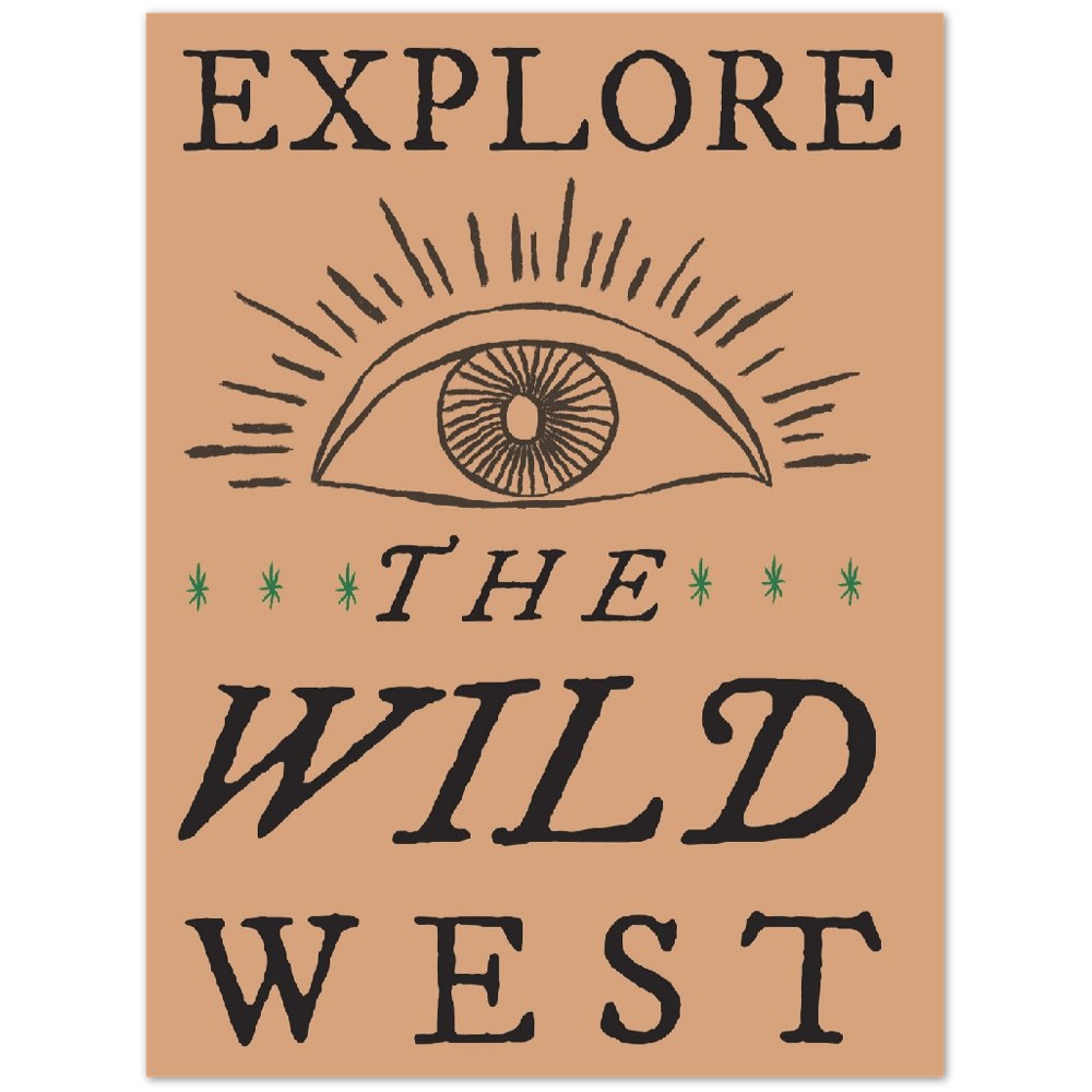 Plakat - Retro Americana - Explore The Wild West