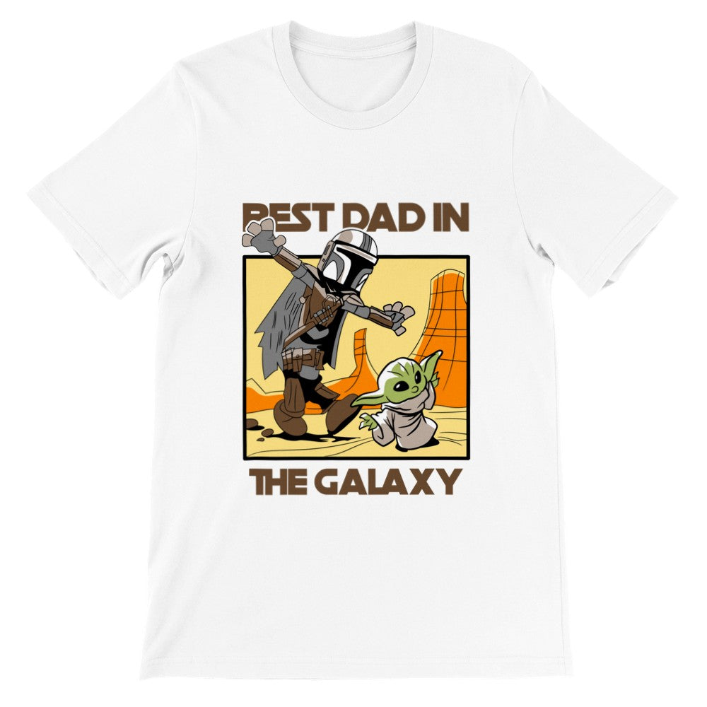 T-shirt - Sjove Designs - Best Dad In The Galaxy Premium Unisex T-shirt