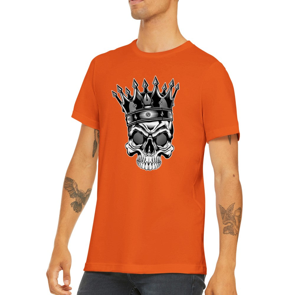 Zitat T-Shirts - King Of Skulls Premium Unisex T-Shirt 