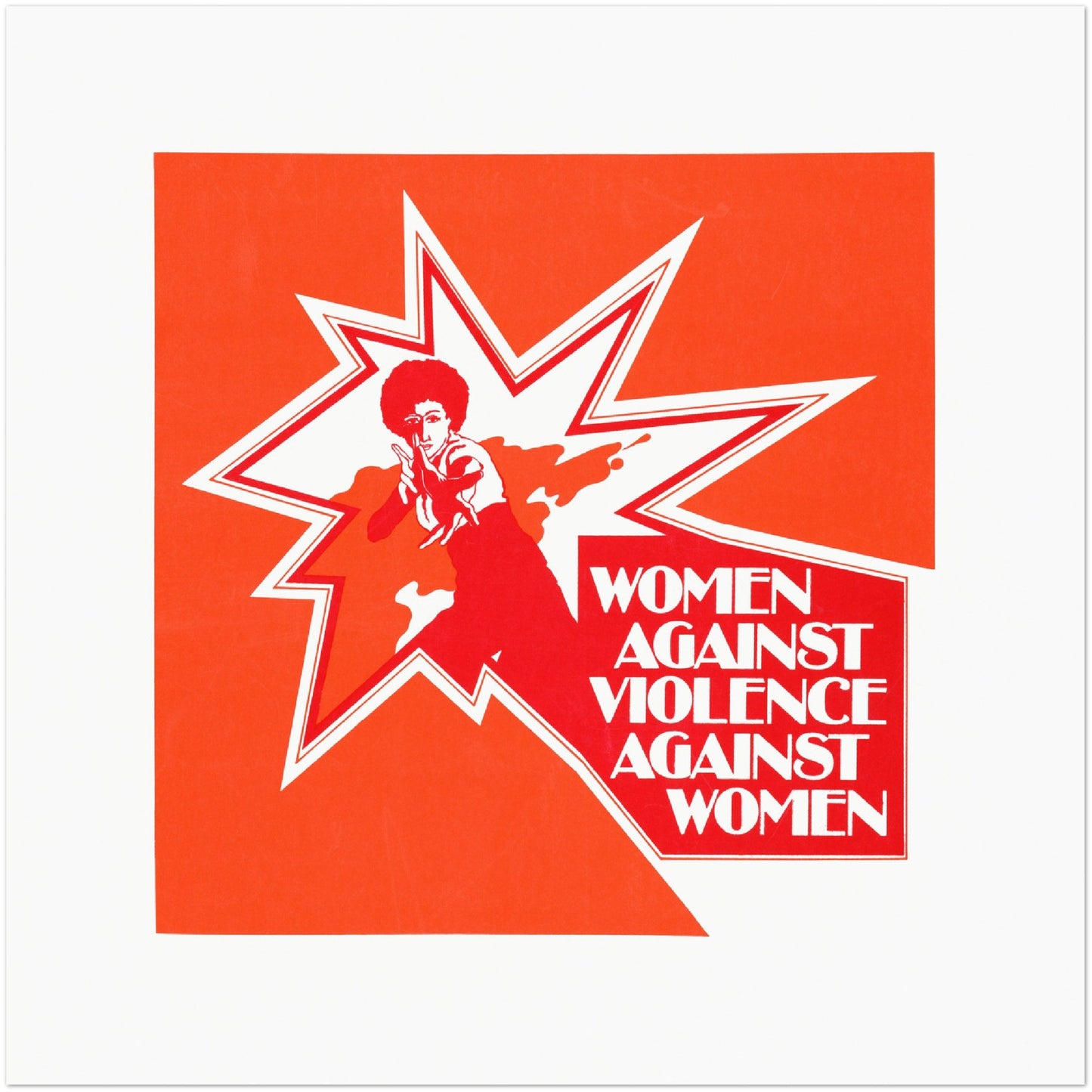 Plakat - Women against violence against women (1975) Premium Mat Plakat Papir